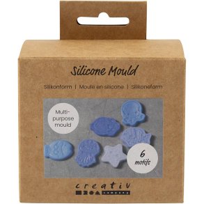 Støbeform, Havtema, H: 1,2 cm, L: 4-6 cm, 6 stk./ 1 pk.