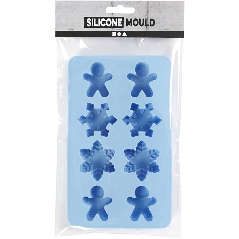 Silikoneform, iskrystaller og sm&aring;kagem&aelig;nd, H: 2,5 cm, L: 3 cm, B: 4,5 cm, 12,5 ml, 1 stk.