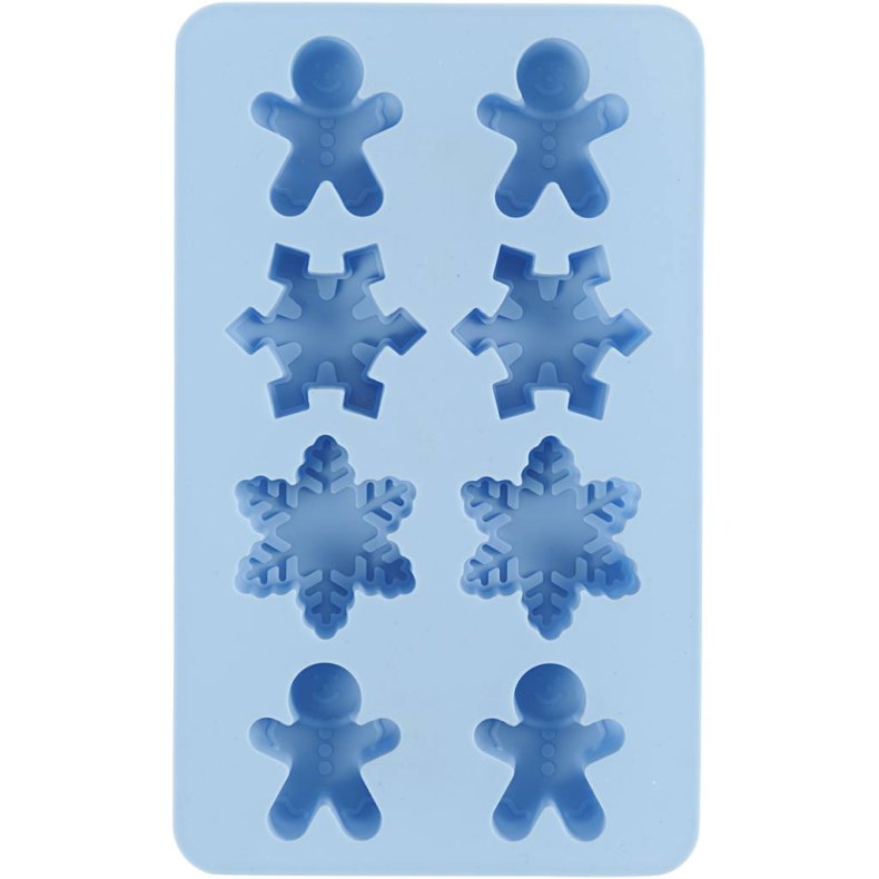 Silikoneform, iskrystaller og sm&aring;kagem&aelig;nd, H: 2,5 cm, L: 3 cm, B: 4,5 cm, 12,5 ml, 1 stk.