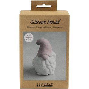 Silikoneform, Julemand, H: 10 cm, B: 6,5 cm, mat transparent, 1 stk./ 1 pk.