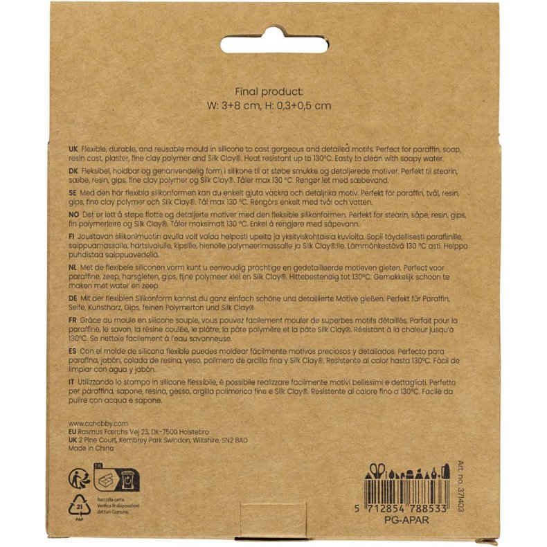 Silikoneform, Flagermus og gr&aelig;skar, H: 0,3+0,5 cm, B: 3+8 cm, mat transparent, 2 stk./ 1 stk.