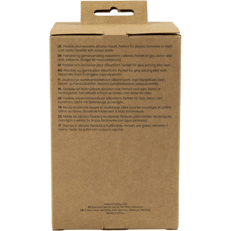 Silikoneform, Rillede lysestager, H: 4+5,5 cm, diam. 7+8 cm, blank transparent, 2 stk./ 1 pk.