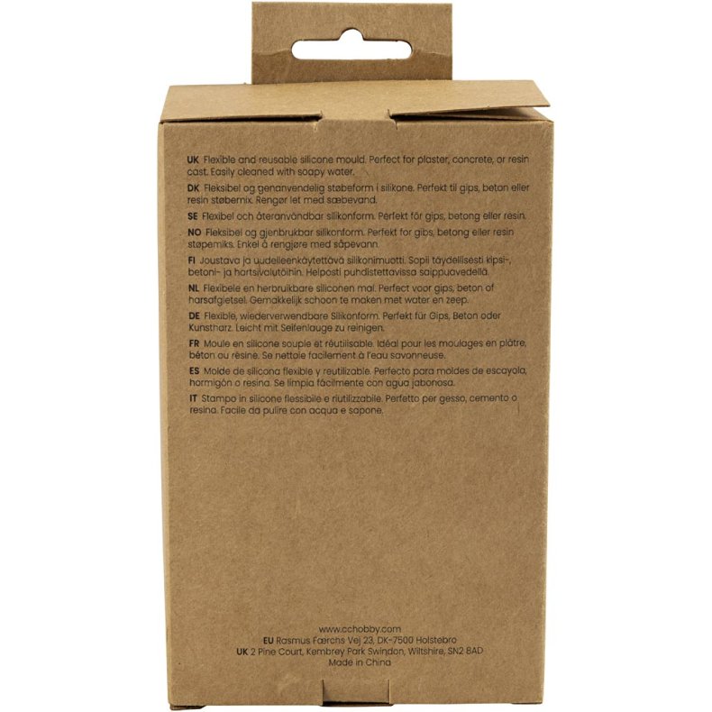 Silikoneform, Vase og lysestage, H: 7,5 cm, diam. 5,5 cm, mat transparent, 2 stk./ 1 pk.