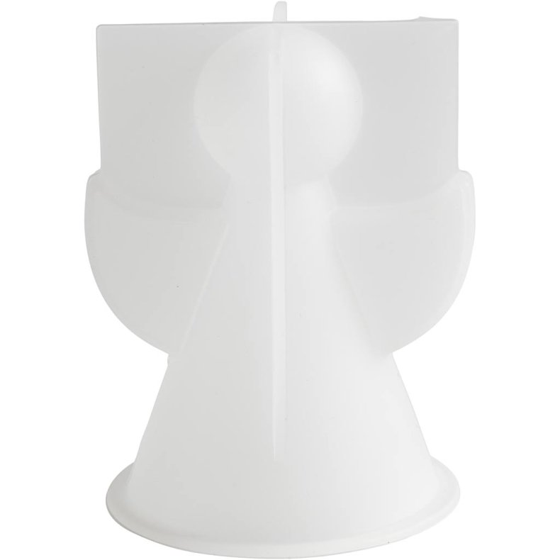 Silikoneform, Engel, H: 9,5 cm, B: 7 cm, mat transparent, 1 stk./ 1 pk.