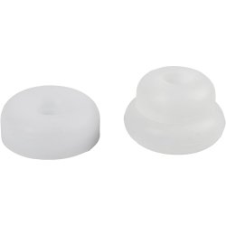 Silikoneform, Donutformede lysestager, H: 2+3,8 cm, diam. 6+6,2 cm, mat transparent, 1 stk./ 1 pk.