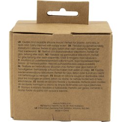 Silikoneform, Donutformede lysestager, H: 2+3,8 cm, diam. 6+6,2 cm, mat transparent, 1 stk./ 1 pk.