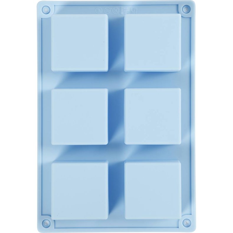 Silikoneform, H: 2,5 cm, L: 5 cm, B: 5 cm, 60 ml, 1 stk.