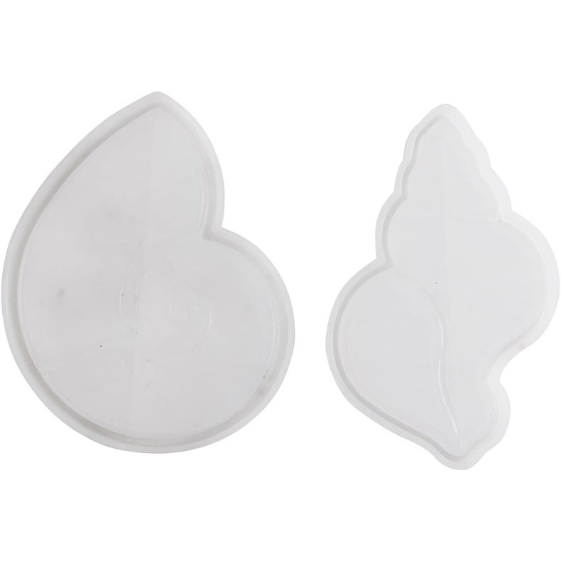 Silikoneform, Konkylie, H: 0,6 cm, L: 12 cm, B: 8-9 cm, 2 stk./ 1 pk.