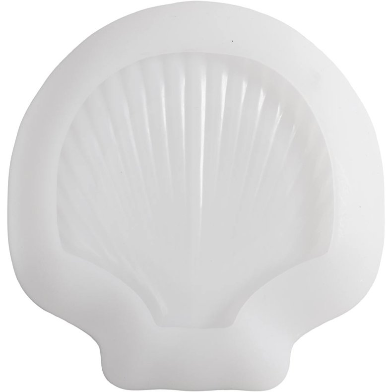 Silikoneform, Muslingeskal, H: 2,5 cm, L: 14,5 cm, B: 14 cm, 1 stk.