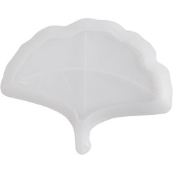 Silikoneform, Gingko blad, H: 1,5 cm, L: 18,5 cm, B: 14,8 cm, 1 stk.
