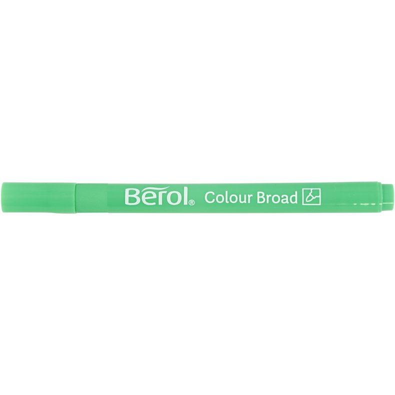 Berol Colourbroad Tusch, diam. 10 mm, streg 1-1,7 mm, ass. farver, 12 stk./ 1 pk.