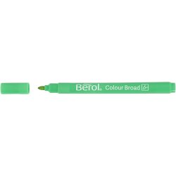 Berol Colourbroad Tusch, diam. 10 mm, streg 1-1,7 mm, ass. farver, 12 stk./ 1 pk.