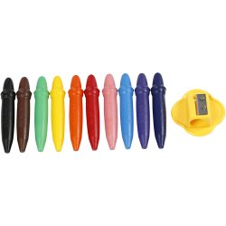 Vokskridt, L: 7 cm, diam. 11 mm, 10 stk./ 1 pk.