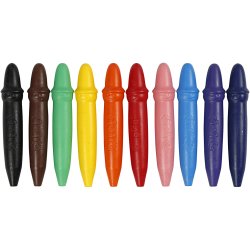Vokskridt, L: 7 cm, diam. 11 mm, 10 stk./ 1 pk.