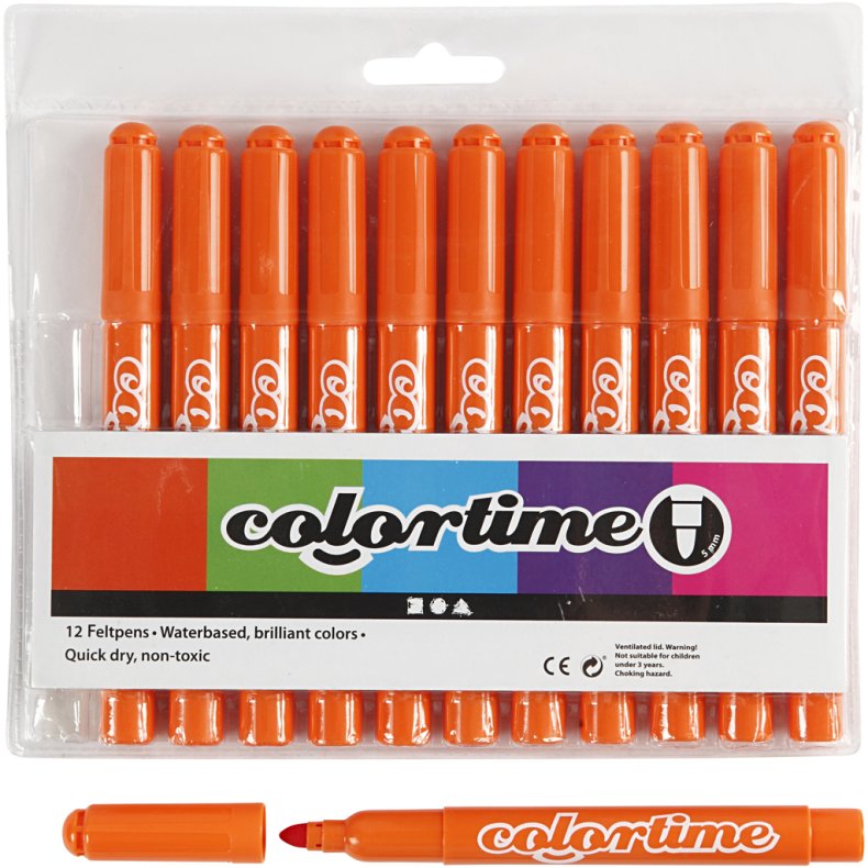 Colortime Tusch, streg 5 mm, orange