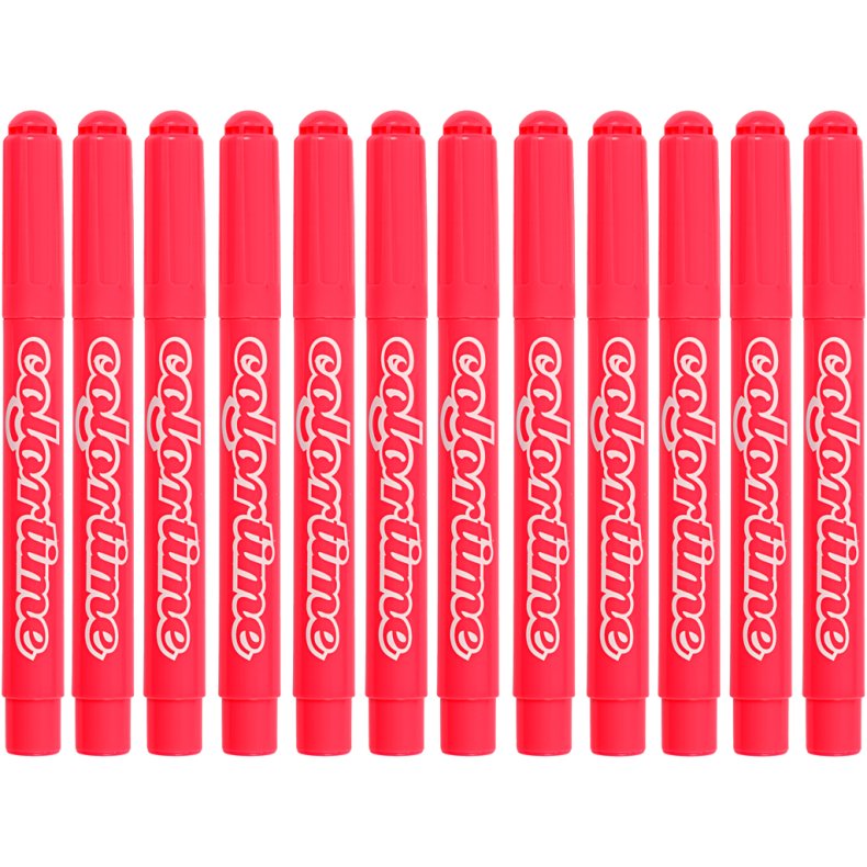 Colortime Tusch, streg 5 mm, pink, 12 stk./ 1 pk.