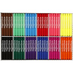 Colortime Tusch, streg 5 mm, standardfarver, 12x24 stk./ 1 pk.