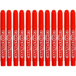 Colortime Tusch, streg 5 mm, m&oslash;rk orange, 12 stk./ 1 pk.