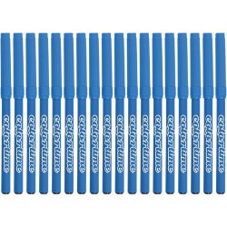 Colortime Tusch, streg 2 mm, lysebl&aring;, 18 stk./ 1 pk.