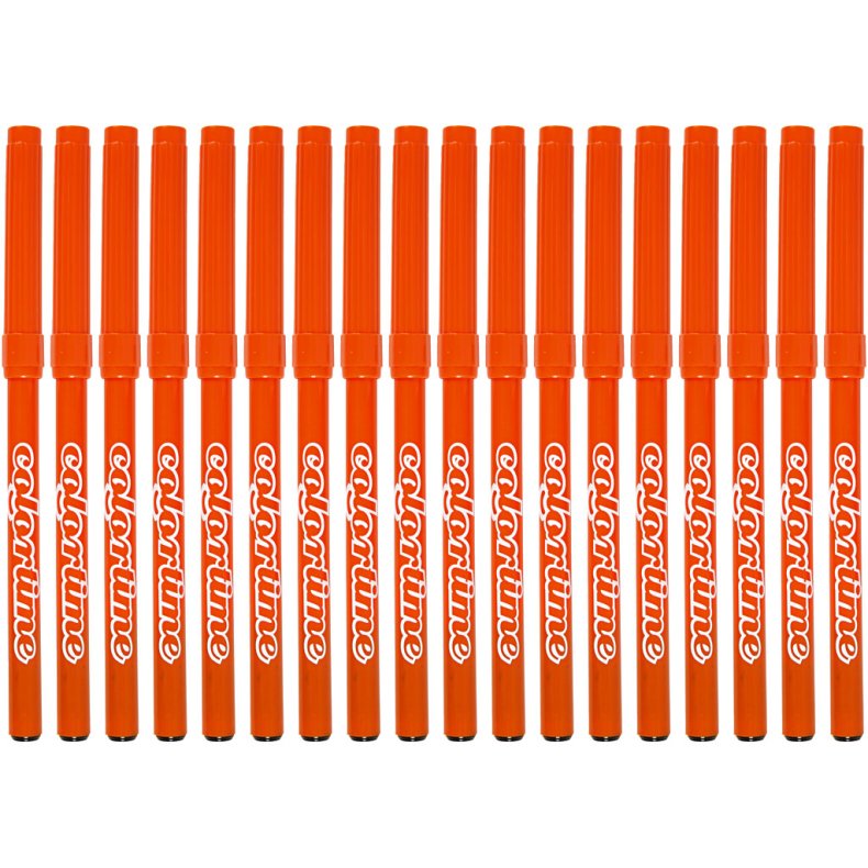 Colortime Tusch, streg 2 mm, orange, 18 stk./ 1 pk.