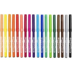 Colortime Tusch, streg 2 mm, ass. farver, 18 stk./ 1 pk.