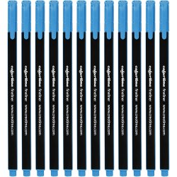 Colortime Fineliner Tusch, streg 0,6-0,7 mm, lysebl&aring;, 12 stk./ 1 pk.