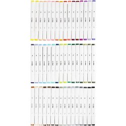 Illustration Marker, streg 1+8 mm, standardfarver, 48 stk./ 1 pk.