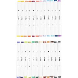 Illustration Marker, streg 1+8 mm, suppleringsfarver, 24 stk./ 1 pk.