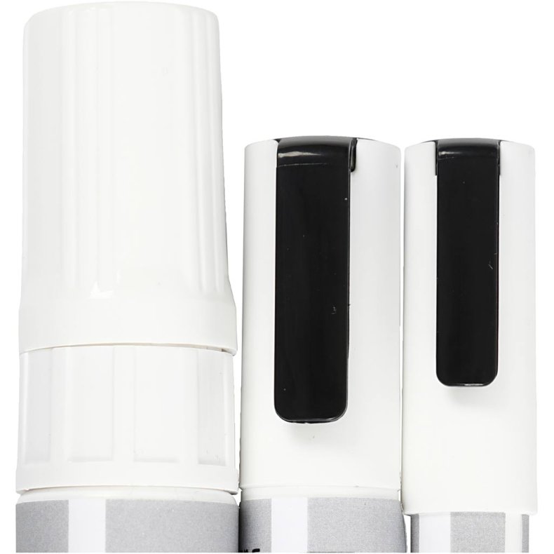 Kridttusch, streg 3+6+15 mm, hvid, 3 stk./ 1 pk.