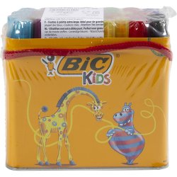 BIC Decoralo Jumbotusch, streg 4 mm, ass. farver, 30 stk./ 1 ds.