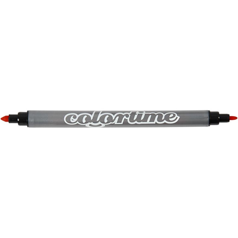 Colortime Dobbelttusch, streg 2,3+3,6 mm, standardfarver, 20 stk./ 1 pk.