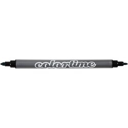 Colortime Dobbelttusch, streg 2,3+3,6 mm, standardfarver, 6 stk./ 1 pk.
