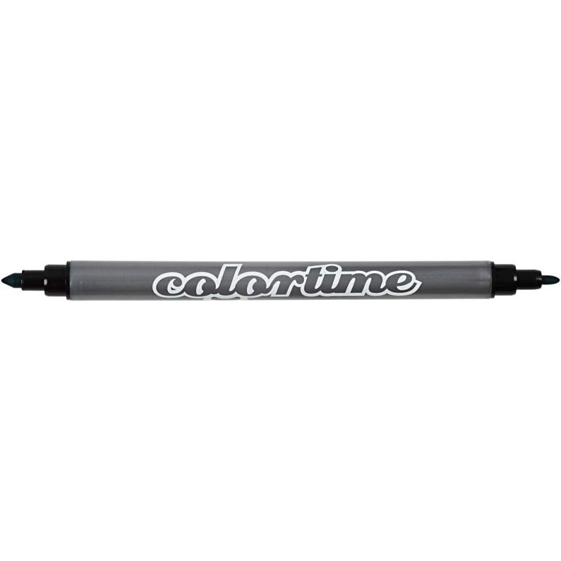 Colortime Dobbelttusch, streg 2,3+3,6 mm, standardfarver, 6 stk./ 1 pk.