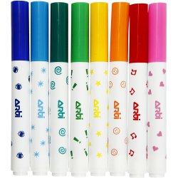 Stempeltusch, ass. farver, 8 stk./ 1 pk.