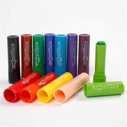 Soft Color Stick, L: 8 cm, ass. farver, 12 stk./ 1 pk.