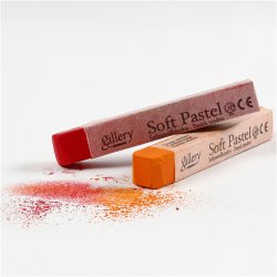 Gallery T&oslash;rpastel, L: 6,5 cm, tykkelse 10 mm, ass. farver, 12 stk./ 1 pk.