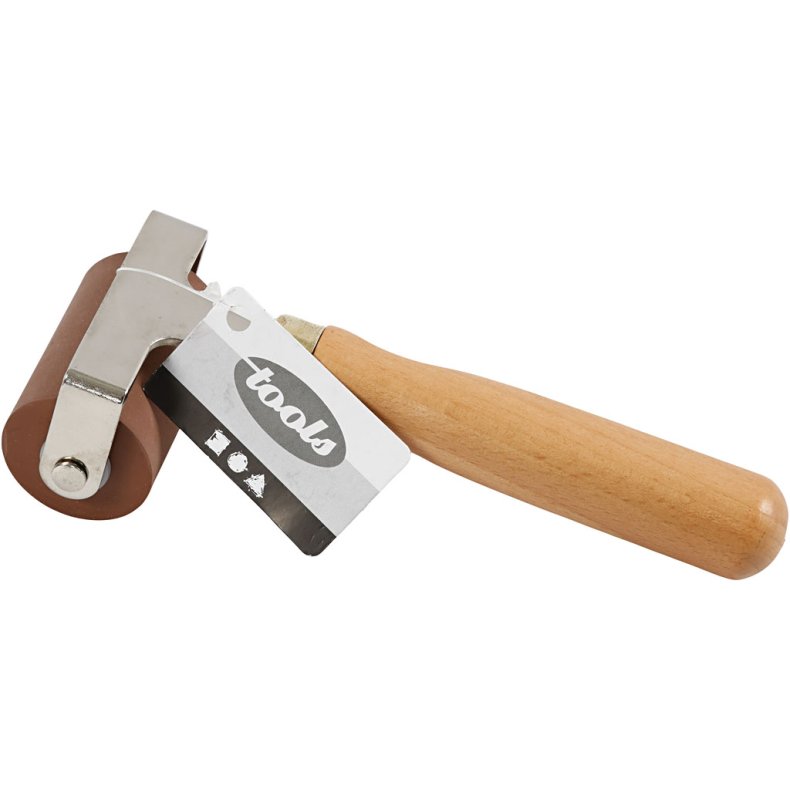 Gummivalse/linoleumsrulle, diam. 3 cm, B: 4,90 cm, 1 stk.