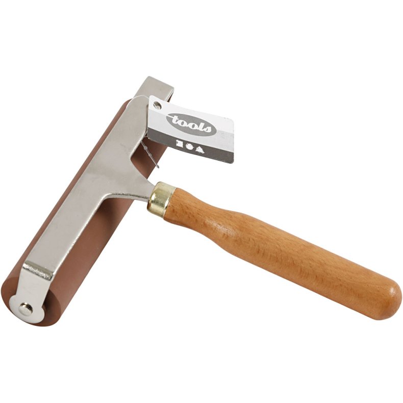 Gummivalse/linoleumsrulle, diam. 3 cm, B: 14,70 cm, 1 stk.