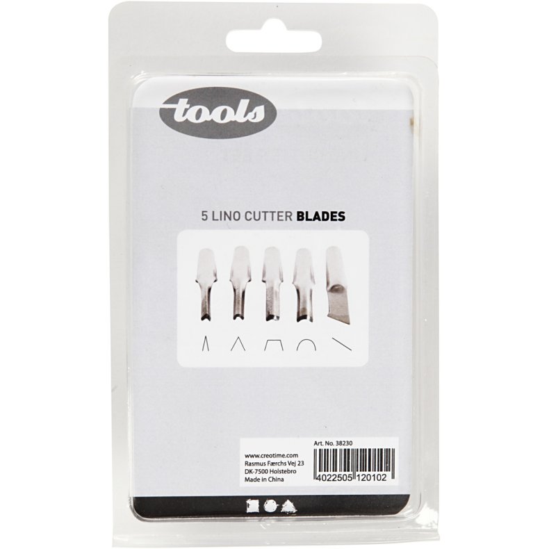 Linoleum Sk&aelig;res&aelig;t, 5 ass./ 1 s&aelig;t