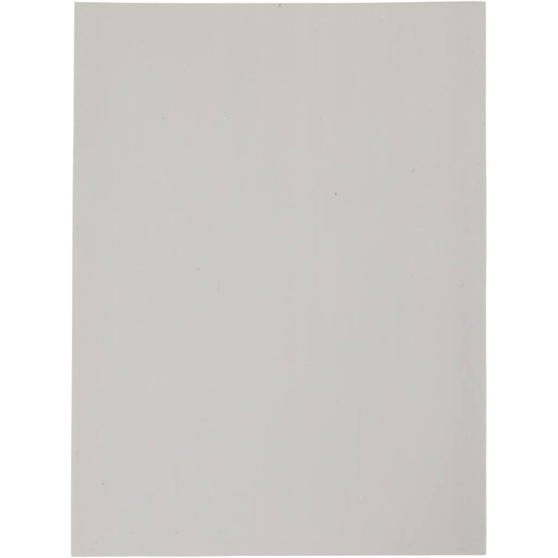 Stempelplade, ark 15x20 cm, lys gr&aring;, 1 stk.
