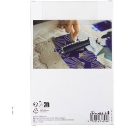 Stempelplade, ark 10x15 cm, lys gr&aring;, 180 g, 1 stk.