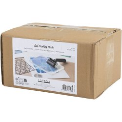 Gel Trykplade, str. 12,7x17,8x1 cm, mat transparent, 10 stk./ 1 pk.