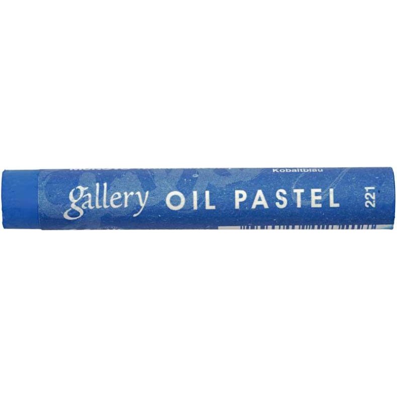 Gallery Oliepastel Premium, L: 7 cm, tykkelse 11 mm, kobolt bl&aring; (221), 6stk./ 1 pk.