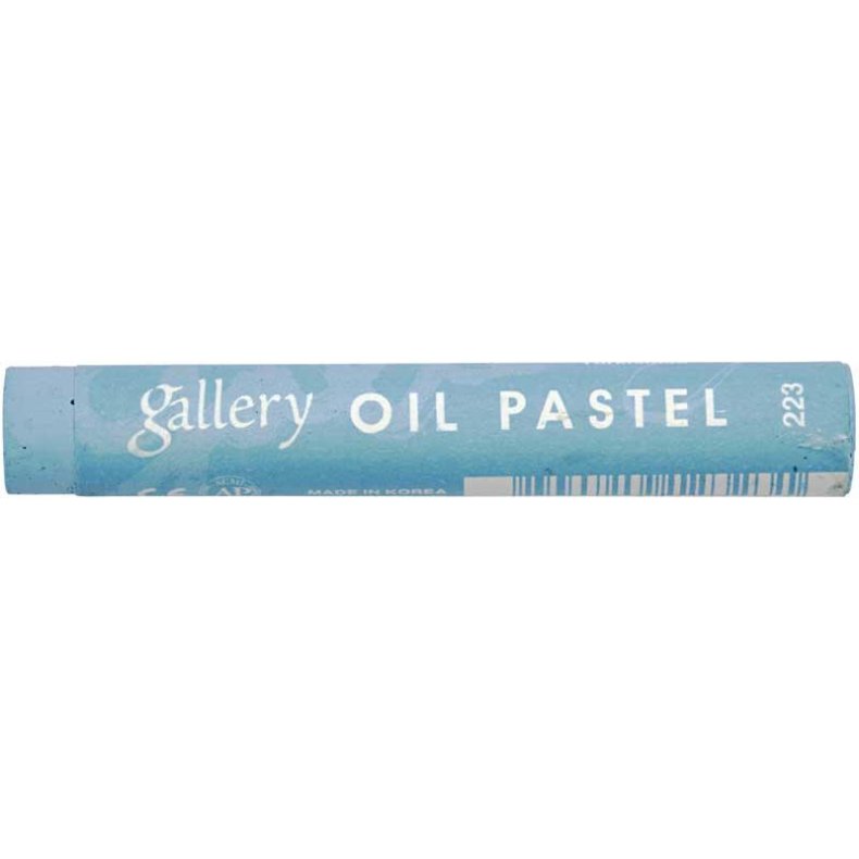 Gallery Oliepastel Premium, L: 7 cm, tykkelse 11 mm, turkisbl&aring; (223), 6stk./ 1 pk.