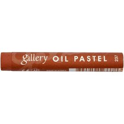 Gallery Oliepastel Premium, L: 7 cm, tykkelse 11 mm, r&oslash;dbrun (237), 6 stk./ 1 pk.