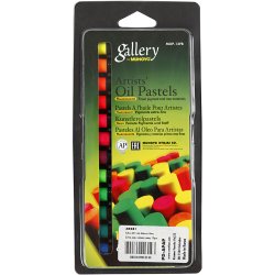 Gallery Oliepastel, L: 7 cm, tykkelse 11 mm, neonfarver, 12 stk./ 1 pk.