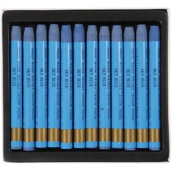 Gallery Akvarel, L: 9,3 cm, tykkelse 8 mm, himmelbl&aring; (337), 12 stk./ 1 pk.