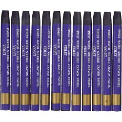 Gallery Akvarel, L: 9,3 cm, tykkelse 8 mm, violet (320), 12 stk./ 1 pk.