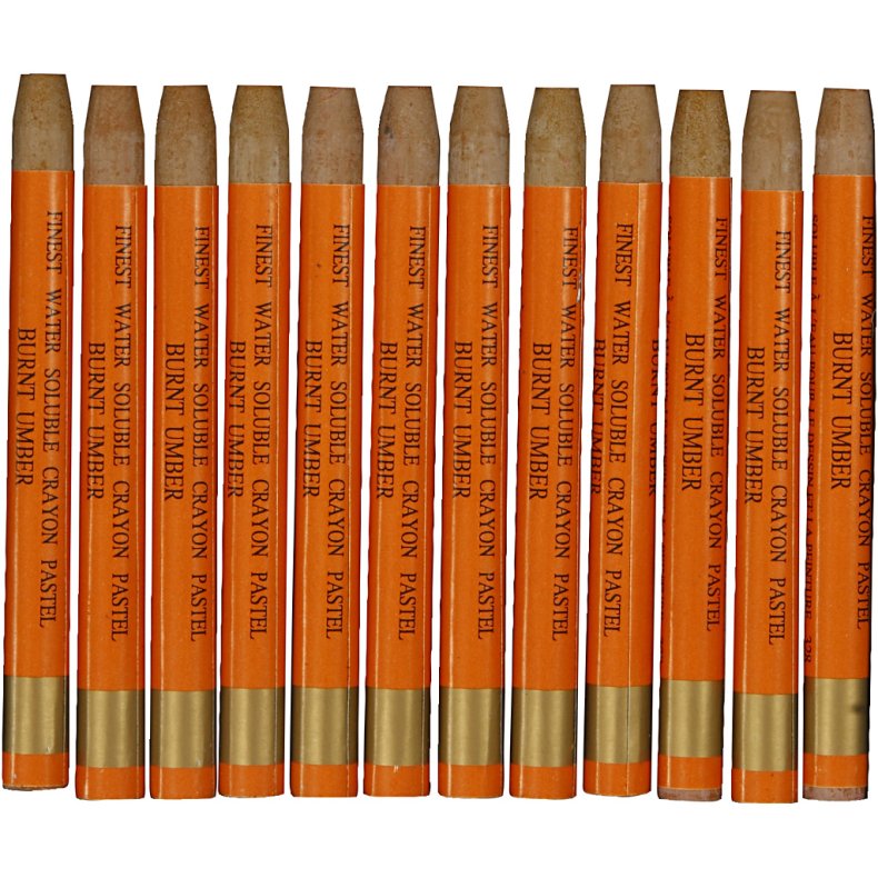 Gallery Akvarel, L: 9,3 cm, orange, 12 stk./ 1 pk.