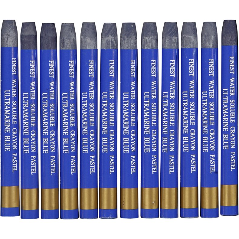 Gallery Akvarel, L: 9,3 cm, tykkelse 8 mm, ultramarine (339), 12 stk./ 1 pk.